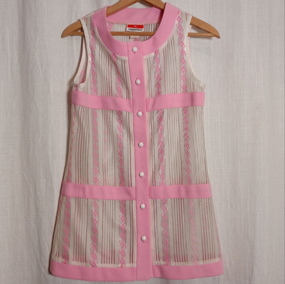 White Stag Vintage Tunic Button Front Top